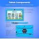 thumbnail image 4 of Contixo Tableta para Niños de 7" y Paquete de Reloj Inteligente, Aprendizaje STEM con Contixo Academy, Niños de 3-7 Años, Controles Parentales, Android Tablet, WiFi - Azul, 4 of 10