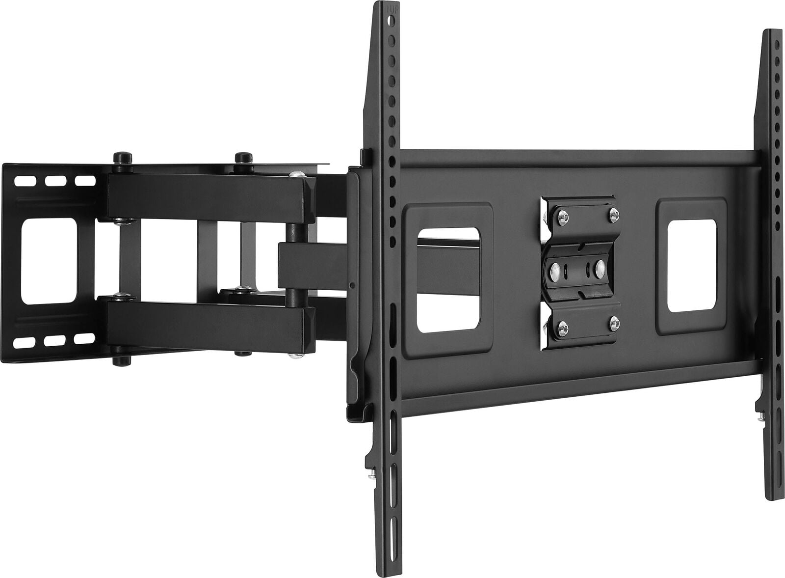 Best Buy Essentials - Full Motion TV Wall Mount for 47–84" TVs - Black