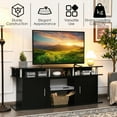 thumbnail image 5 of Kadyn TV Stand,TV Cabinet,Entertainment Center Console Table,63 Inch TV Entertainment Console Center with 2 Cabinets-Black, 5 of 8