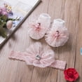 thumbnail image 2 of ITFABS Baby Girls Hair Band Set,Crown/Bow Headband + Cartoon  Animals/Bow Sock, 2 of 8