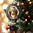 thumbnail image 5 of Realistic 2D Acrylic Squirrel Christmas Ornament - Tree Hollow Hanging Decoration for Holiday Trees,Nature & Wildlife Lovers,Perfect Gift for Animal Enthusiasts‌, 5 of 5