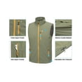 thumbnail image 3 of Little Donkey Andy Men's Quick Dry Vest Sleeveless Summer Stretchy Windproof Jacket for Golfing Cycling Running Size XXL, 3 of 6