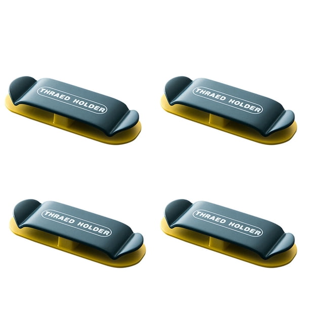 4pcs Power Plug Socket Holder Punch-Free Adhesive Hook Waterproof Wall Storage Hook