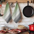thumbnail image 6 of Sage Green Gray Ombre Kitchen Towels Set of 3, Vintage Country Wooden Absorbent Dish Towels for Kitchen, Microfiber Hand Towel, Quick Drying Tea Towel for Cleaning Decorative Dishcloths, 6 of 7