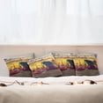 thumbnail image 4 of Ambesonne Nautical Throw Pillow Cover 4 Pack, Big Ship at Sunset, 16", Multicolor, 4 of 5
