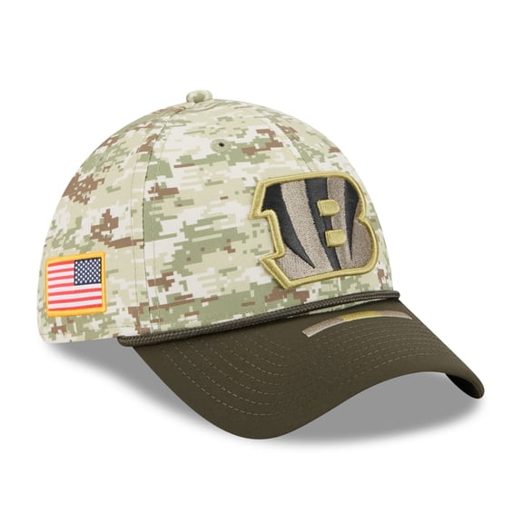Men's New Era Camo Cincinnati Bengals 2025 Salute to Service 39THIRTY Flex Hat