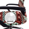 thumbnail image 5 of ZIATUBLES Computer Office Chair Protector Slipcover Tribal Horse Pattern Printed Stretchable Soft Desk Chair Cover Washable Universal Rotating Cover Dust Proof Chair Decor Covers, L, 5 of 7