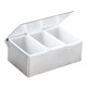 thumbnail image 5 of Caja de condimentos multiusos, accesorio resistente, contenedor de acero inoxidable para 3 cuadrículas, 5 of 9