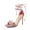 PINK-PU, variant on Lace Up High Heels Stilletos Heels for Women Strappy Gladiator Open Square Toe Heels Fashion Dressy Heels Wedding Bridal Pumps Sandals Shoes