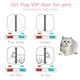 thumbnail image 2 of Puerta para gatos mediana con cierre de 4 vías para puertas interiores y exteriores, puerta para mascotas resistente a la intemperie para gatos, perritos, gatitos y gatitos con circunferenci, 2 of 5