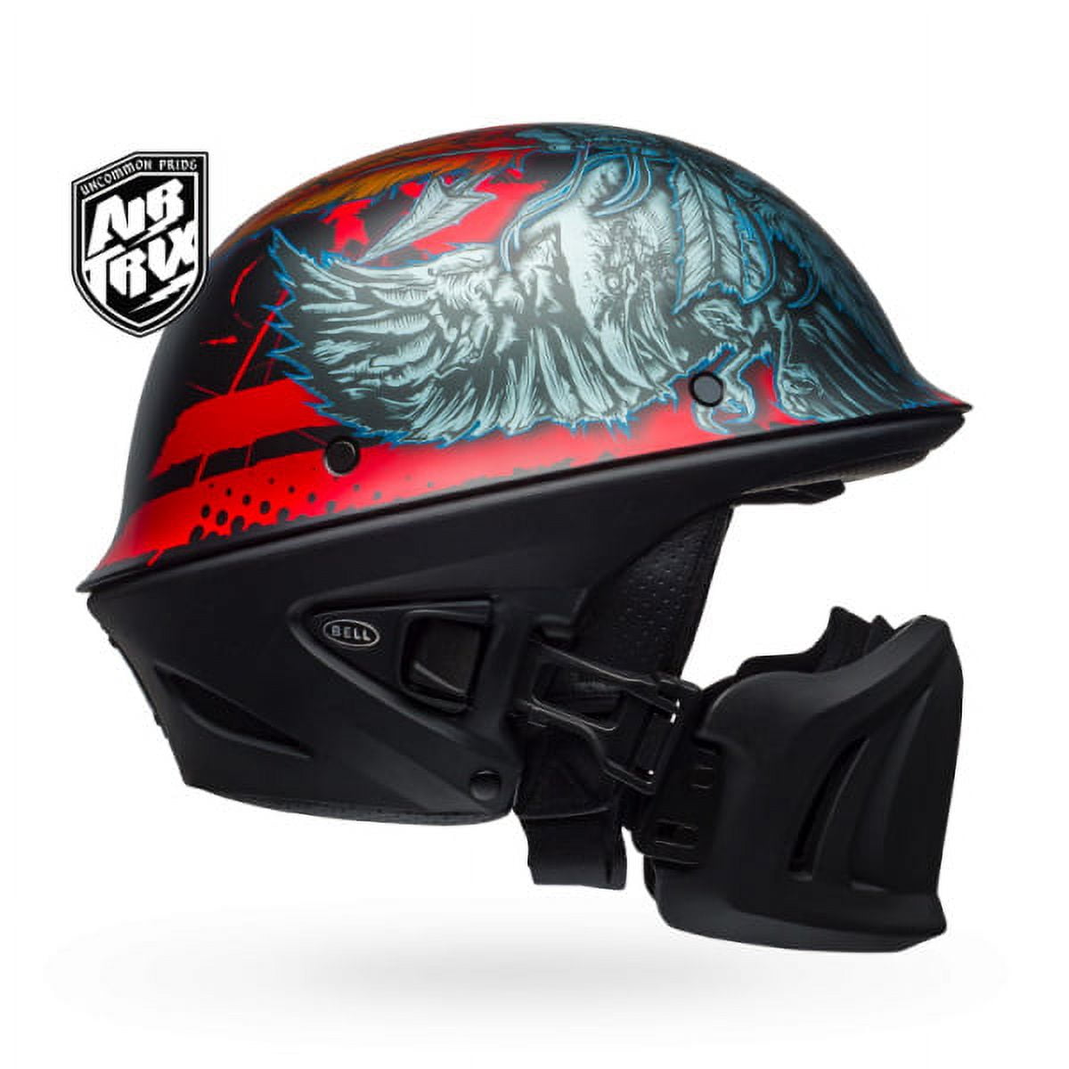 Bell Rogue Half Size Motorcycle Helmet (Airtrix Matte Black Bell Rogue Half Size Motorcycle Helmet (Airtrix Matte Black