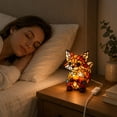 thumbnail image 4 of Fox Night Light Stained Glass Table Lamp Decorative Animal Accent Lamp Warm Glow Bedside Lighting for Living Room Bedroom Side Table Decor, 4 of 6
