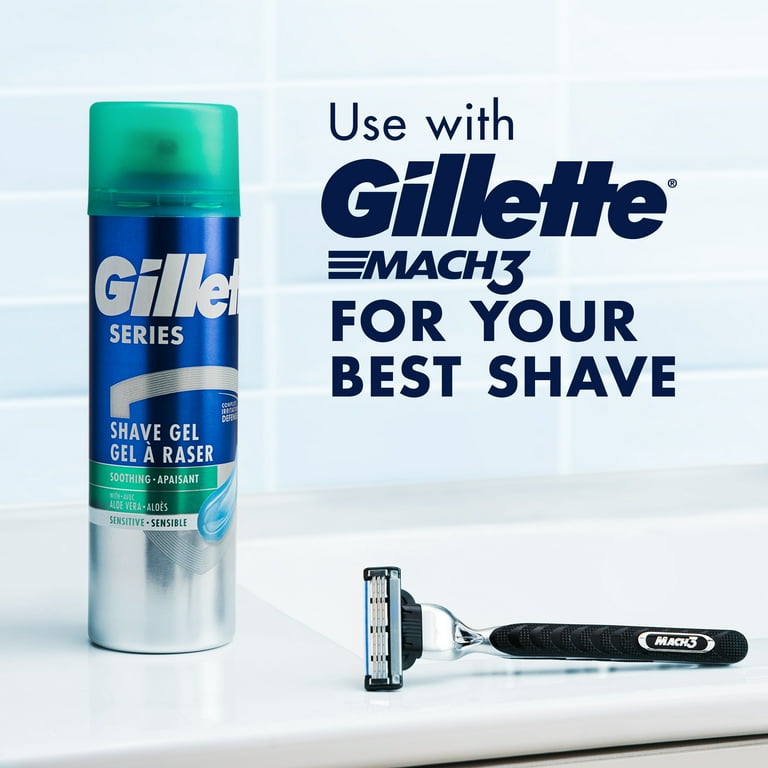 (2 pack) Gillette Series Soothing Shave Gel for Men with Aloe Vera, 7 oz