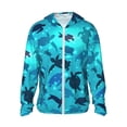 thumbnail image 1 of Balery World Turtle Day Sudadera ligera de manga larga con capucha y protección solar UPF 50+ para hombre y mujer, ideal para pesca y running-Large, 1 of 7