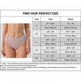 thumbnail image 4 of Women's Cotton Stretch Underwear Comfy Mid Waisted Briefs Ladies Breathable Panties, 4 of 4
