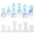 thumbnail image 6 of 18 Pcs Chess Silicone Resin Mold Classic Checkers Board Crystal Epoxy Resin Kit, 6 of 15