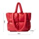 thumbnail image 2 of Bolso de hombro acolchado a la moda para mujer bolsos para axilas a cuadros bolso de mano para otoño e invierno JShteea  Para Estrenar, 2 of 6