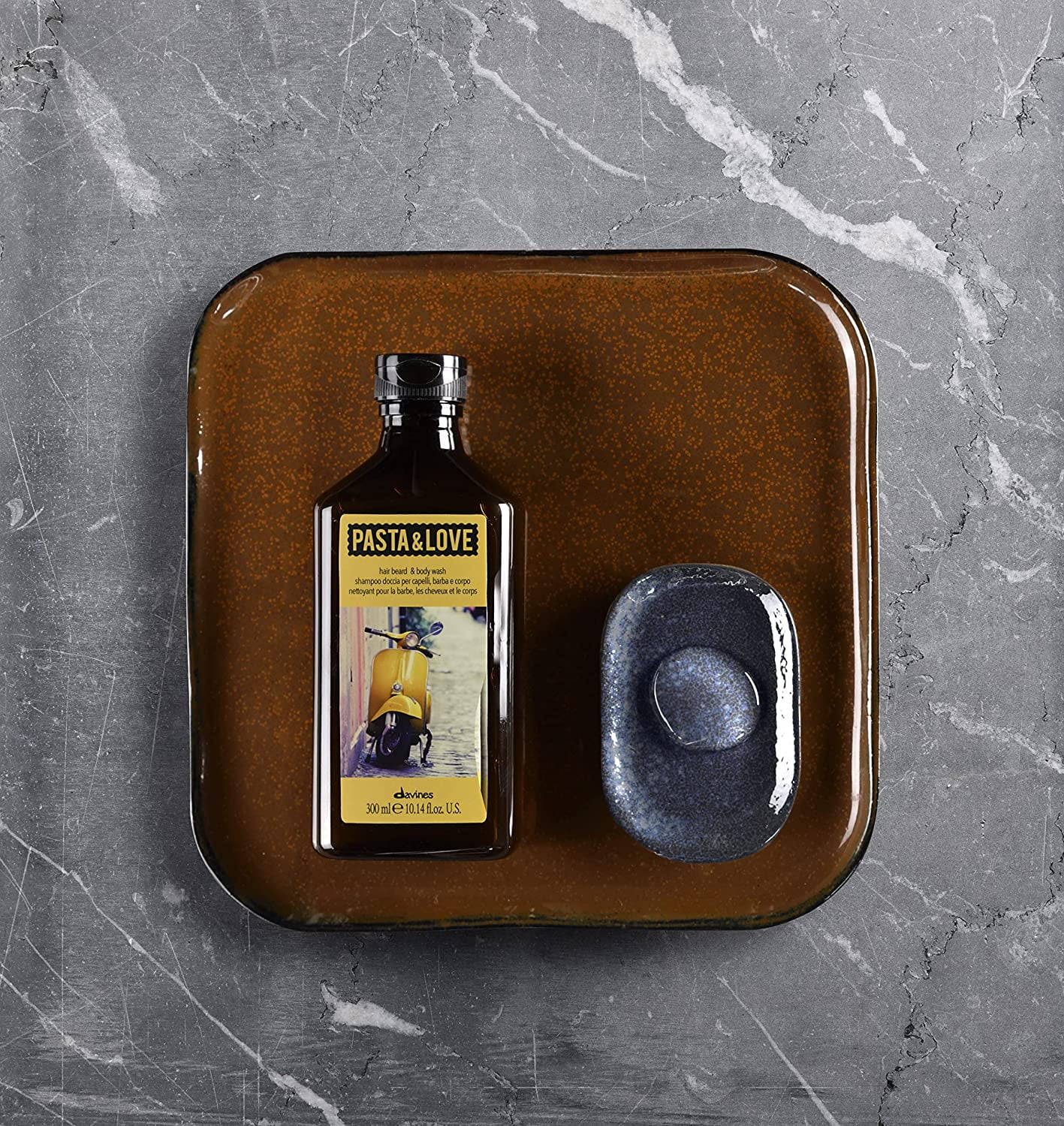 Davines Pasta & Love Men's 3-in-1 Hair, Beard & Body Wash to cleanse, condition and moisturize, 10.14 fl. Oz.