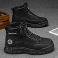 thumbnail image 2 of Men's Winter High Top Casual Boots, Side Zipper Warm Snow Boots, Non Slip Outdoor Walking Boots for Daily Wear, 2 of 3
