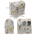 thumbnail image 4 of Nautical Stand Mixer Cover, Colorful Themed Concept of Seahorses Octopus and Fish Drawings, Kitchen Appliance Organizer Bag Cover with Pockets, 5 Quarts, Eggshell Multicolor, by Ambesonne, 4 of 4