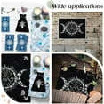 thumbnail image 6 of Altar Cloth Black Moon Goddess Tarot Cloth with Velvet Fabric Bag Divination Witch Wiccan Witchcraft Supplies Tools for Tarot Cards Tablecloth Astrology Tapestry DIY, 6 of 8