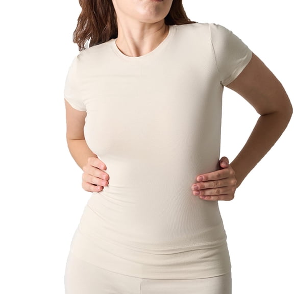 Cotton Basic T-shirts for Women Crew Neck Short Sleeve Summer Shirts Solid Slim Fit Tshirt Workout Tops Undershirts