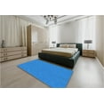 thumbnail image 4 of Ahgly Company Indoor Rectangle Patterned Neon Blue Area Rugs, 3' x 5', 4 of 6