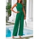 thumbnail image 4 of Conjunto de Ropa Casual para Mujer PRETTYGARDEN Top Corto y Pantalones XL Verde, 4 of 8