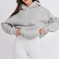 thumbnail image 4 of Aloohaidyvio Hoodies for Women,Womens Button Hoodies Fashion Long Sleeve Blouse Casual Tops Sweatershirt, 4 of 6