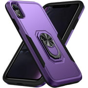 YANGVVIA for iPhone XR Case, Case iPhone XR Military Grade Dual-Layer Shockproof Armor iPhone XR Phone Case