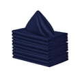 thumbnail image 1 of 10 servilletas cuadradas de satén reutilizables de 48 x 48 cm. Azul oscuro, 1 of 9