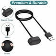 thumbnail image 4 of Tianle Charger Compatible with Fitbit Inspire HR, Fitbit Inspire, Fitbit Ace 2, Replacement USB Charging Cable Cord for Fitbit Inspire & Inspire HR Smart Watch [2 Pack, 3.3ft/100cm], 4 of 5