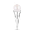 thumbnail image 3 of Angara Japanese Akoya Cultured Pearl Triple Split Shank Ring in 14K White Gold for Women | June Birthstone Jewelry for Her, 3 of 8