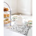 thumbnail image 4 of Grey Polka Dot Kitchen Dish Towels for Drying Dishes Set of 2, Modern Art Abstract Watercolor Dot Waffle Weave Microfiber Hand Tea Bathroom Towels Quick Dry & Absorbent Towel 12x12, 4 of 7