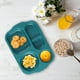 thumbnail image 1 of Bandeja de almuerzo infantil de paja de trigo | Plato de comida para estudiantes con 5 compartimentos | Plato dividido duradero estilo cafetería | Vajilla ecológica sin BPA, 1 of 5