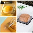 Stri 1 Set 100Pcs Plastic 100g Square Egg-Yolk Puff Packing Box Moon ...