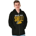 thumbnail image 5 of Give Em Hell Tacos Tuesday Pun Funny Zip Up Hoodie Men's Women's Brisco Brands M, 5 of 6