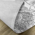 thumbnail image 5 of Ambesonne Floral Place Mats Set of 4, Flowers Garden Scenery, Standard Size, Grey and White, 5 of 6