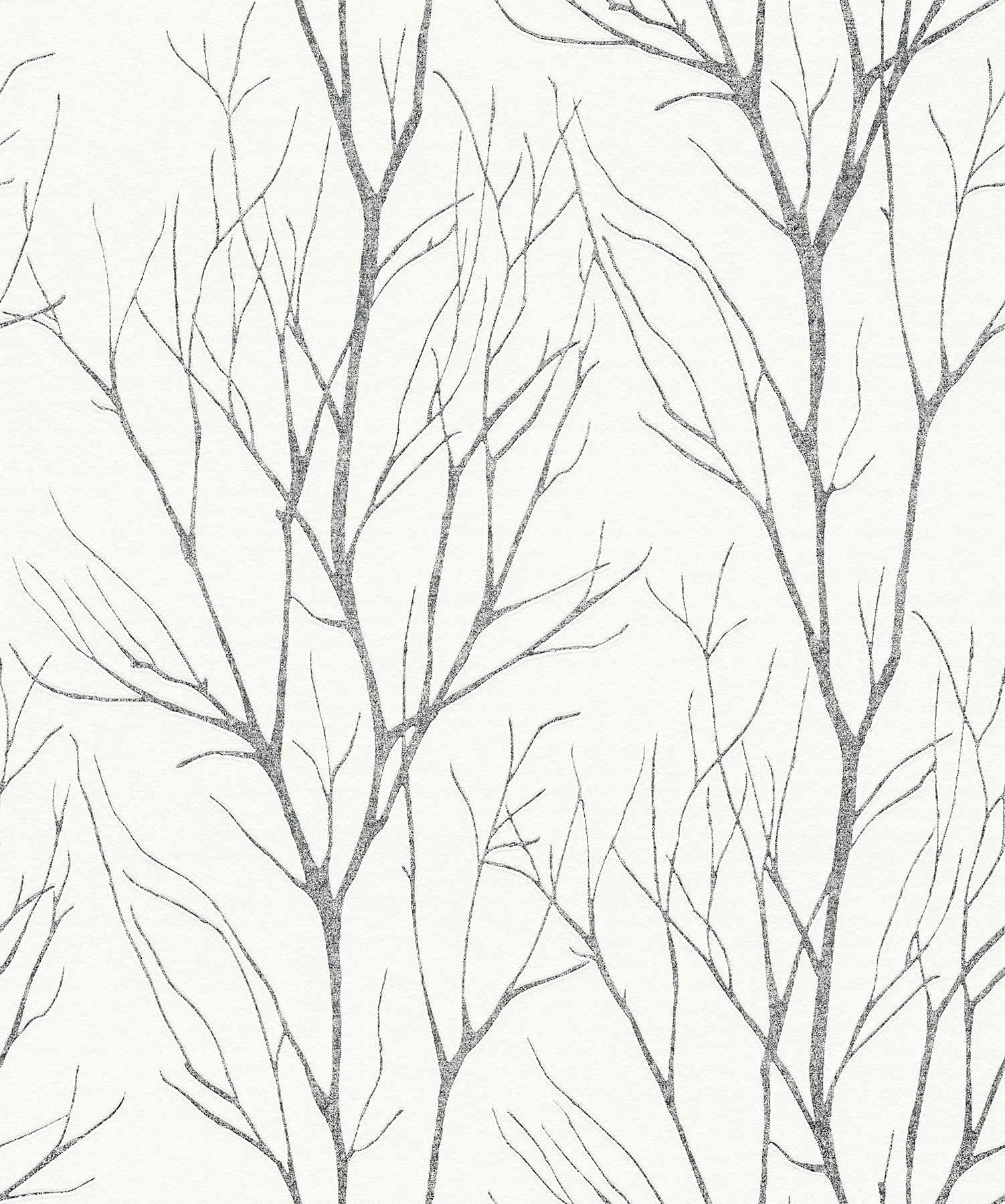 Advantage Diani Charcoal Metallic Tree Wallpaper
