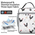 thumbnail image 2 of Chick Insulated Lunch Bag Box Women Reusable Lunch Tote Bag Waterproof Lunchbox Office Travel, 2 of 6