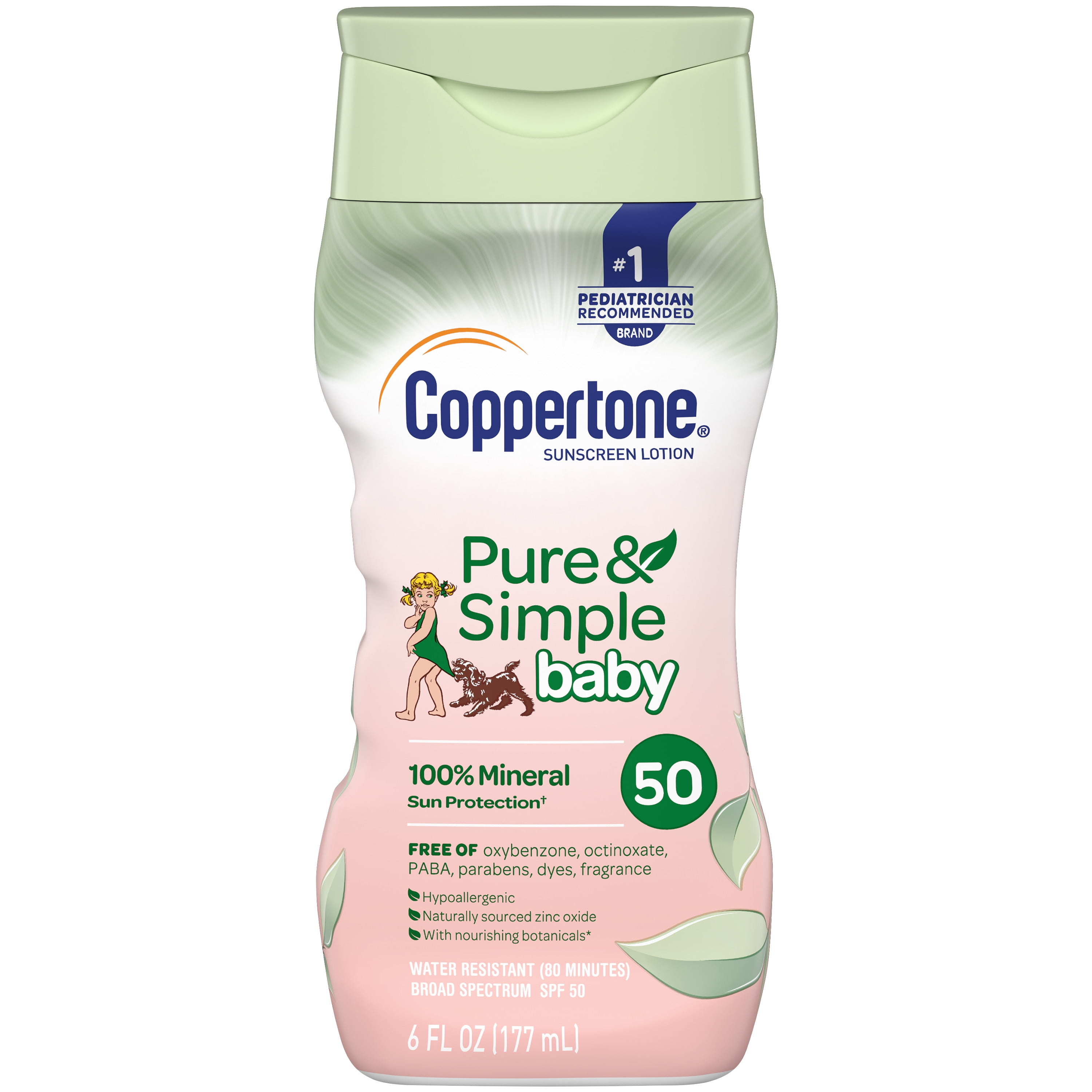 Simple As That Sunscreen Coppertone Pure & Simple Baby SPF 50 Sunscreen Lotion, 6 oz - Walmart