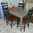 thumbnail image 4 of Versaloft Harmony Solid Wood Amish Table 27 x 45" in Dark Green Paint - Use As a 4 Person Dining Table or Office Desk, Made in the USA, 4 of 9