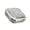 4 grids-Light Grey, variant on Portable Multiple Compartment Pills Box With Water Ripples Pattern Medication Storage Container for Purses and Travel