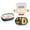 Beige, variant on Microwave Safe Divided Lunch Tray with 316 Stainless Steel Liner Thermal Insulated Commute Meal Plate Beige Style A
