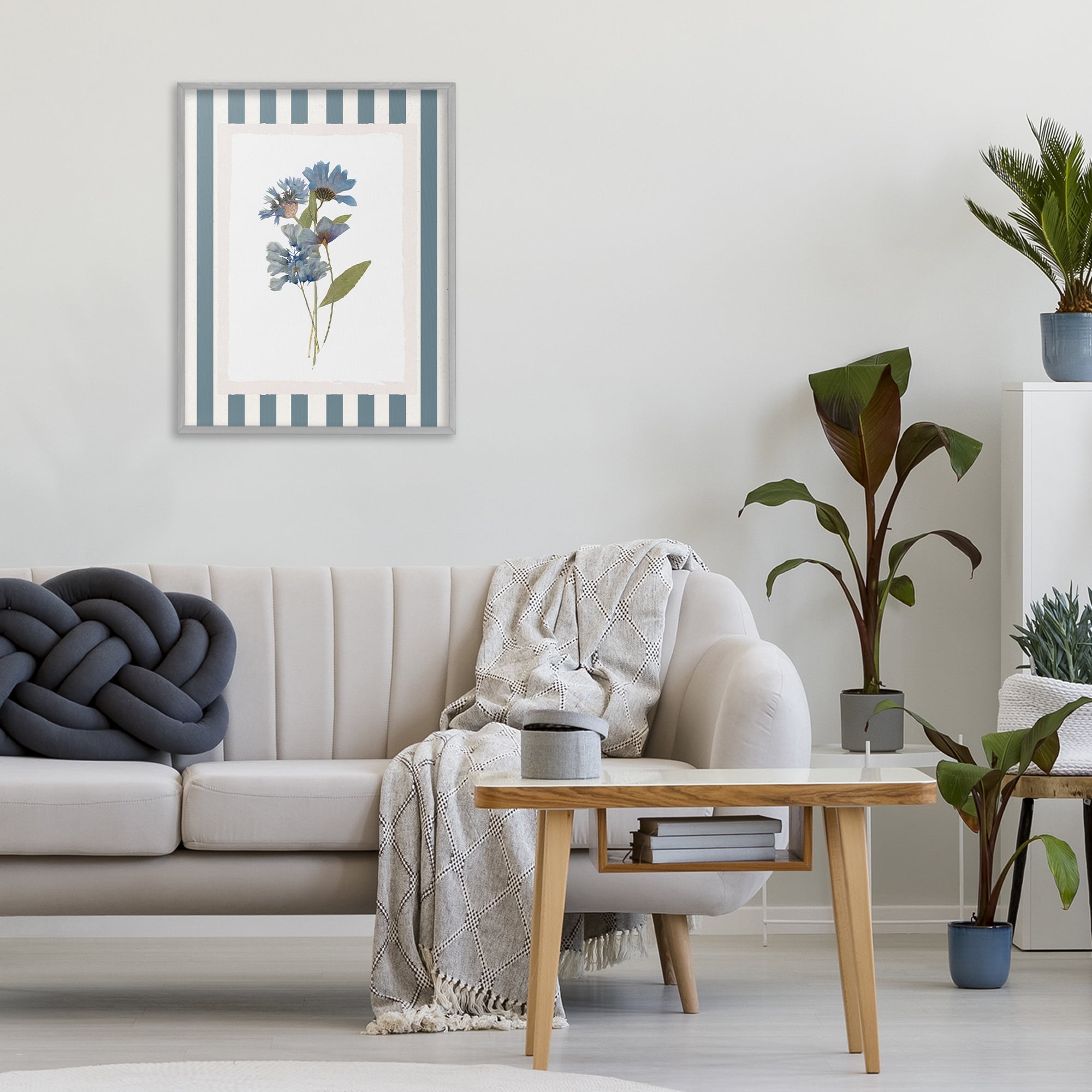 Stupell Industries Summer Memories Florals Gray Framed Giclee Art, design by Val Rhodes