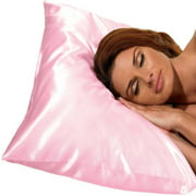 Gilbin Hidden Zipper Silky Satin Standard Pillowcases Super Soft and Luxury Set of 2