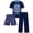 Navy Gamers, variant on Quad Seven Boys Pajama Set Breathable Graphic Sleep Shirt, Pajama Pants & Lounge Shorts 3 Piece