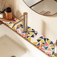 thumbnail image 2 of Yayeee Faucet Mat for Kitchen Sink 14.7" Diatomite Long Splash Guard Pad, Abstract Triangles, 2 of 7