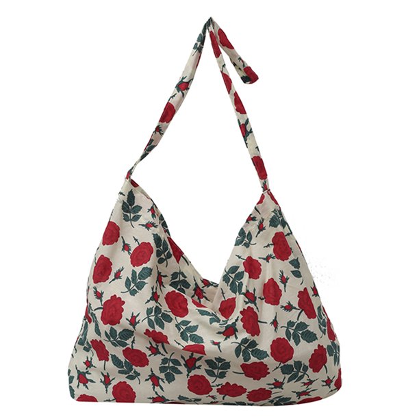 Comestibles Reutilizable Compras Lona Estética Floral para Mujeres