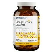 Metagenics OmegaGenics GLA 240 - Gamma-Linolenic Acid (GLA) Supplement - With Borage Seed Oil & Vitamin E - Gluten-Free - 90 Softgels